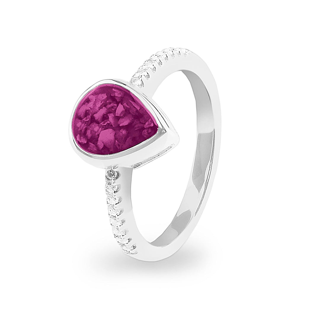 EverWith Ladies Teardrop Memorial Ashes Ring