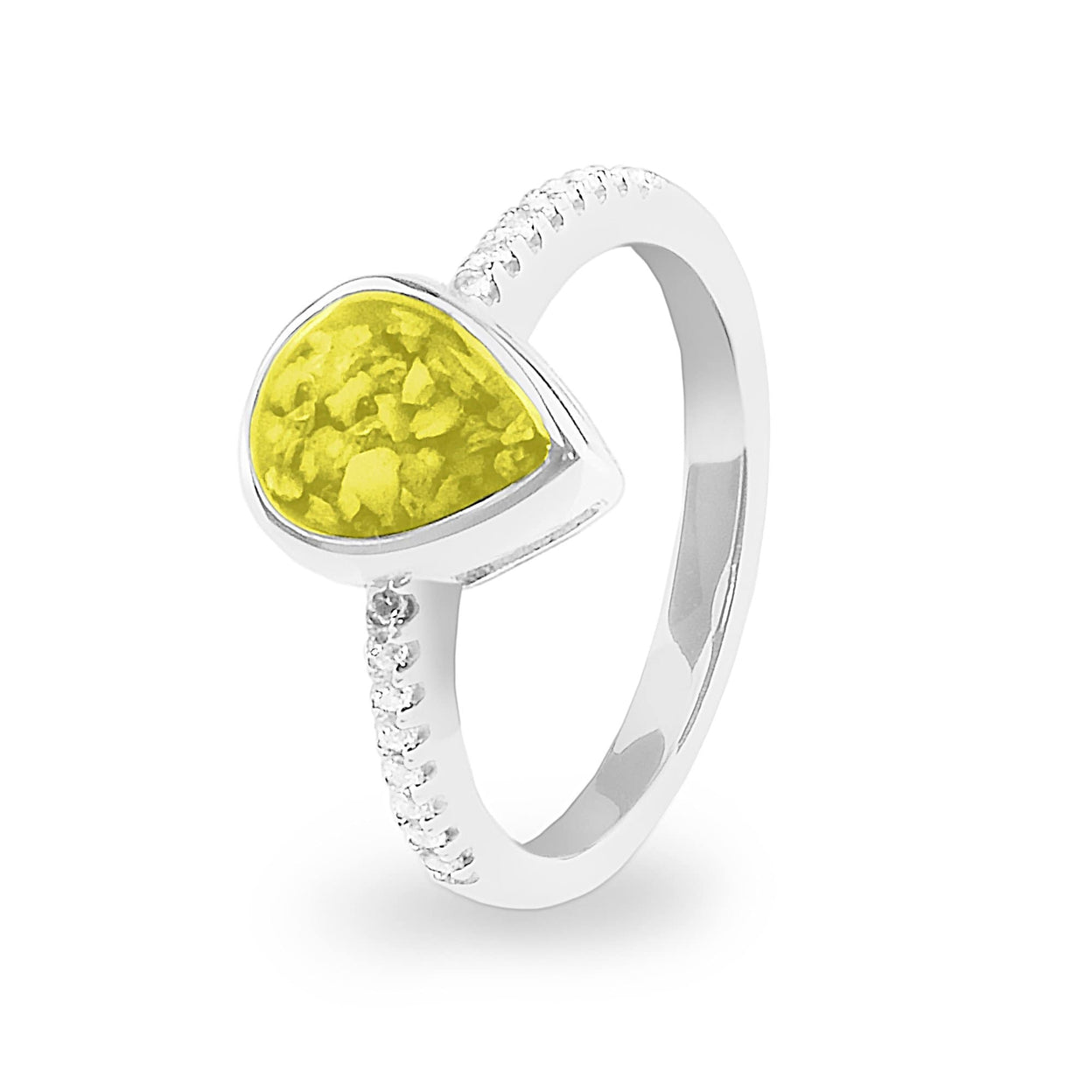 Load image into Gallery viewer, EverWith Ladies Teardrop Memorial Ashes Ring