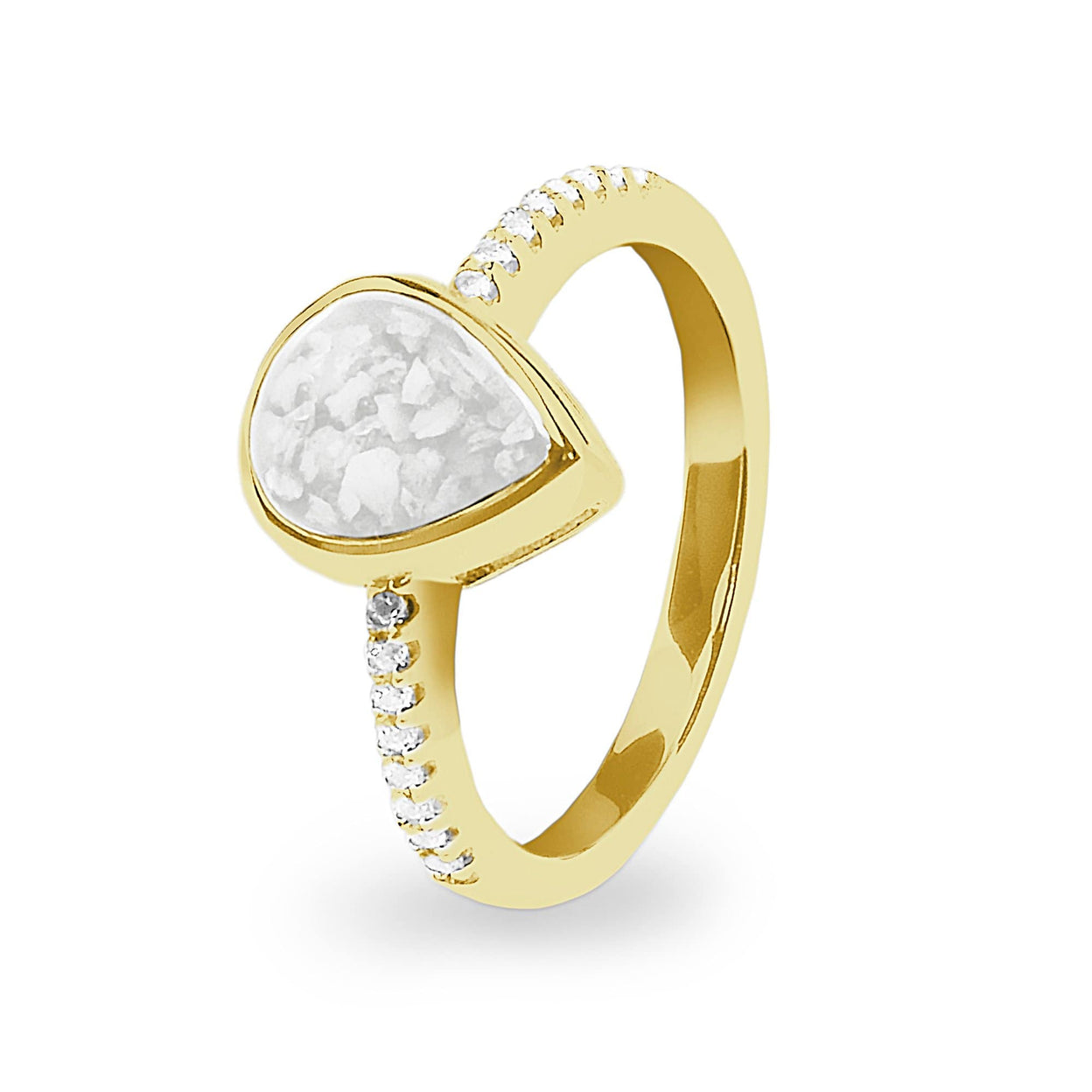 Load image into Gallery viewer, EverWith Ladies Teardrop Memorial Ashes Ring