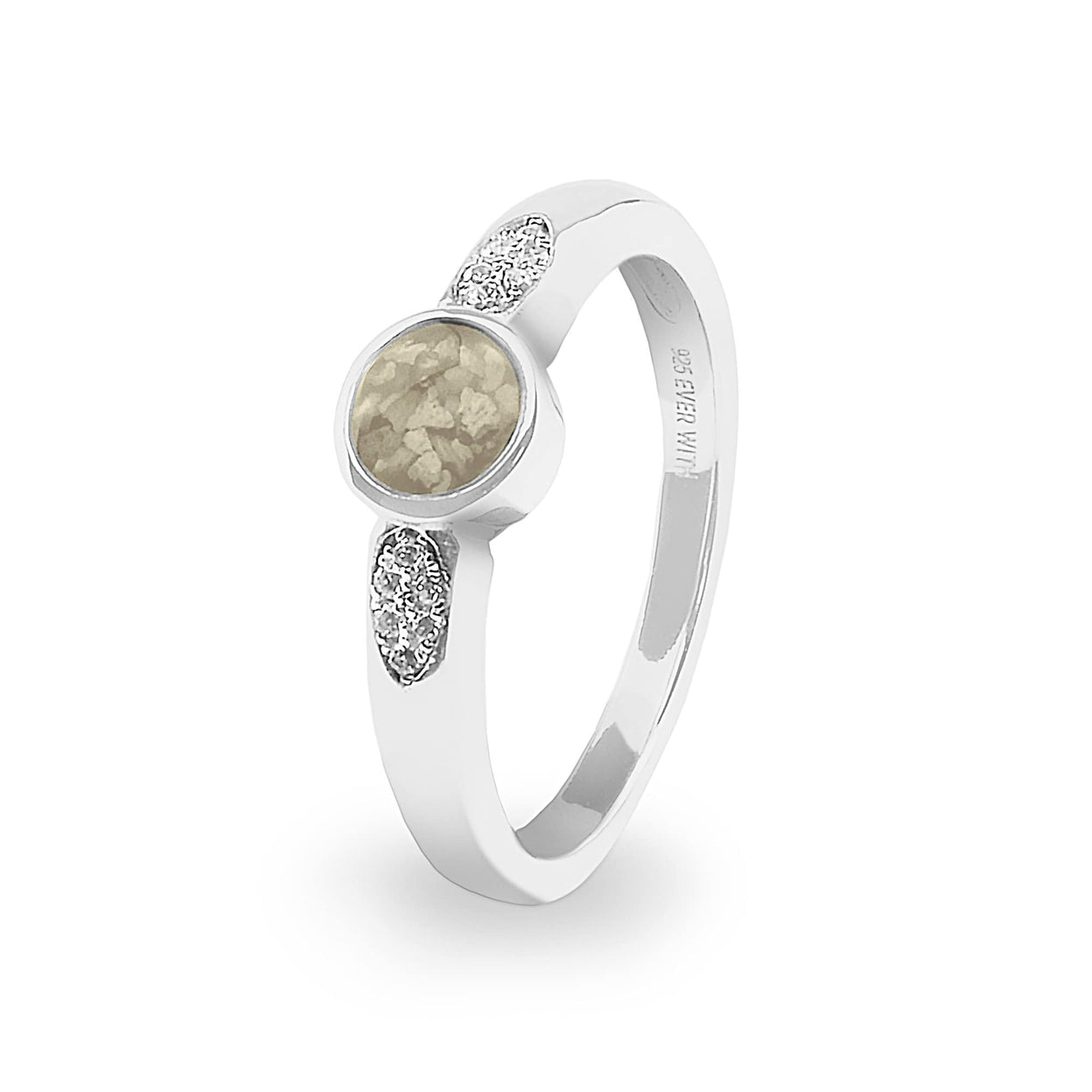 Load image into Gallery viewer, EverWith Ladies Special Memorial Ashes Ring with Fine Crystals