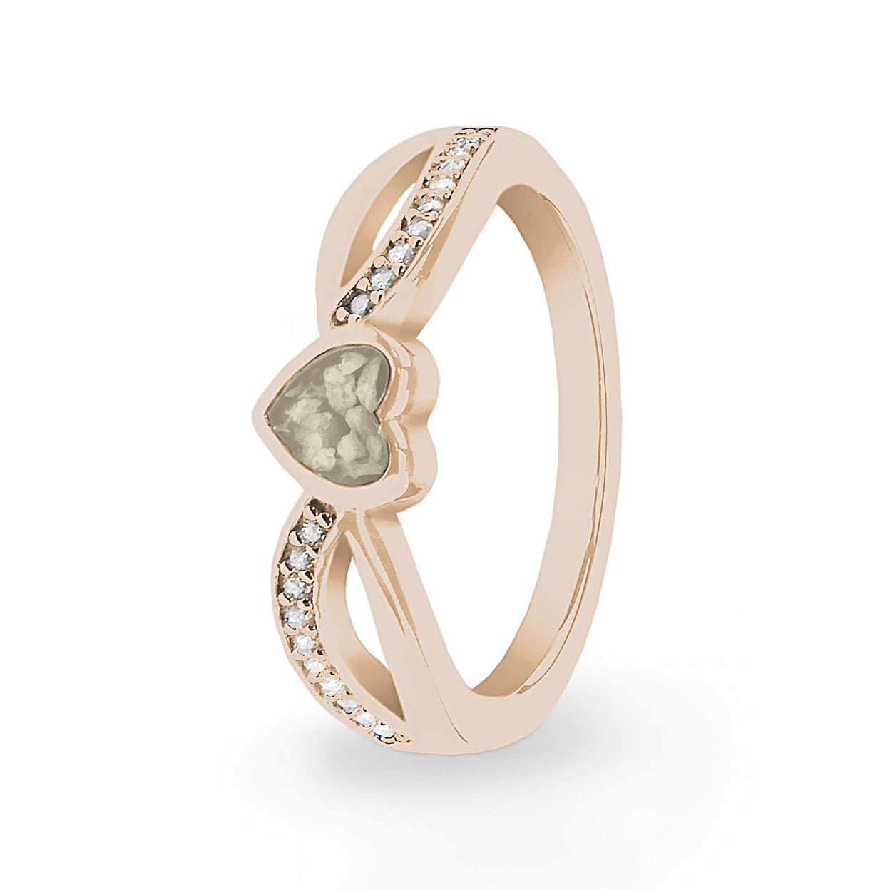 Load image into Gallery viewer, EverWith Ladies Truelove Memorial Ashes Ring with Fine Crystals