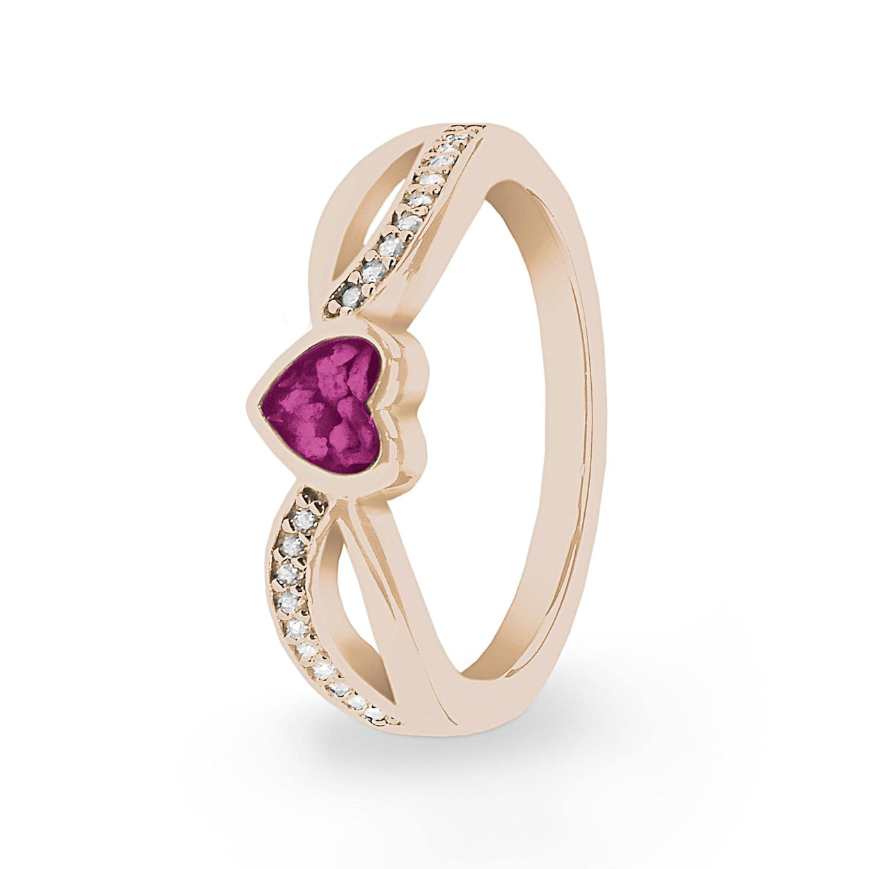 Load image into Gallery viewer, EverWith Ladies Truelove Memorial Ashes Ring with Fine Crystals