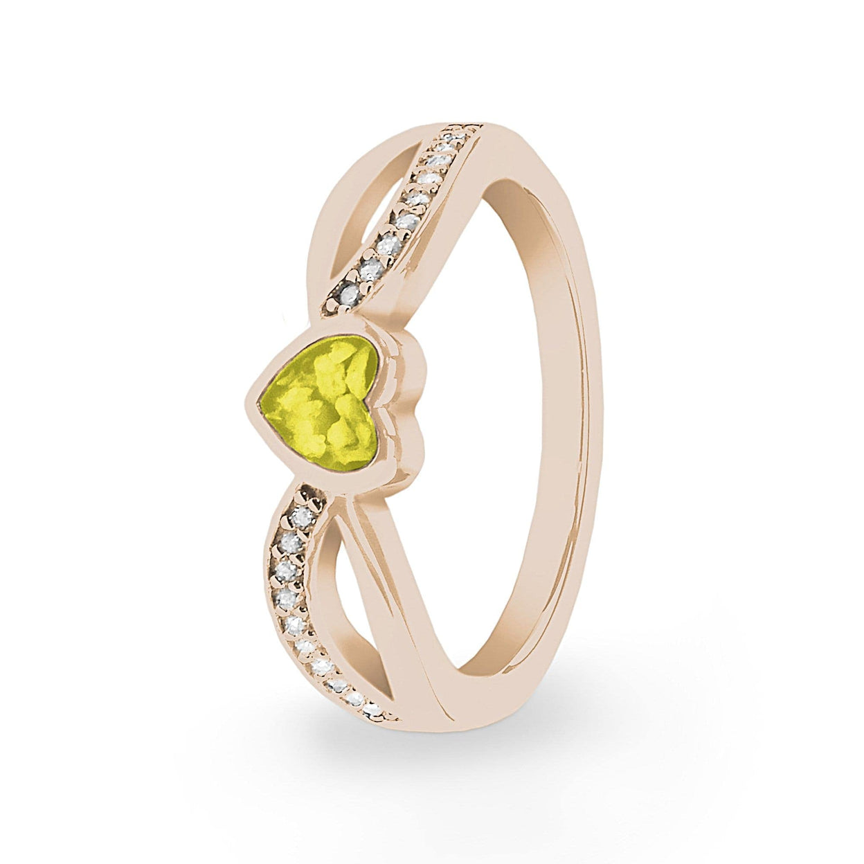 Load image into Gallery viewer, EverWith Ladies Truelove Memorial Ashes Ring with Fine Crystals