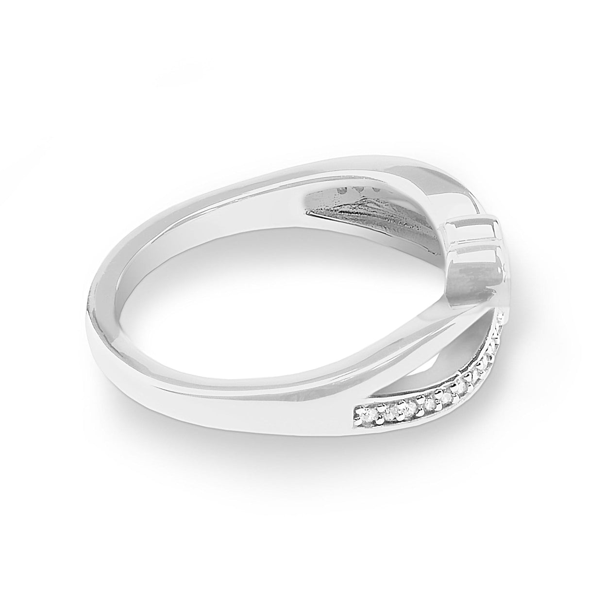 Load image into Gallery viewer, EverWith Ladies Truelove Memorial Ashes Ring with Fine Crystals