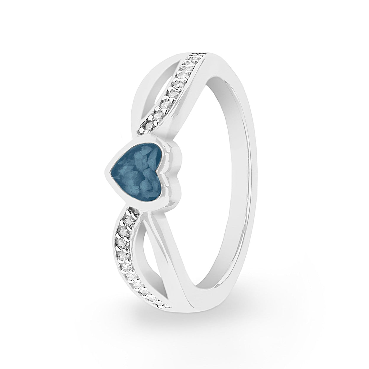 Load image into Gallery viewer, EverWith Ladies Truelove Memorial Ashes Ring with Fine Crystals