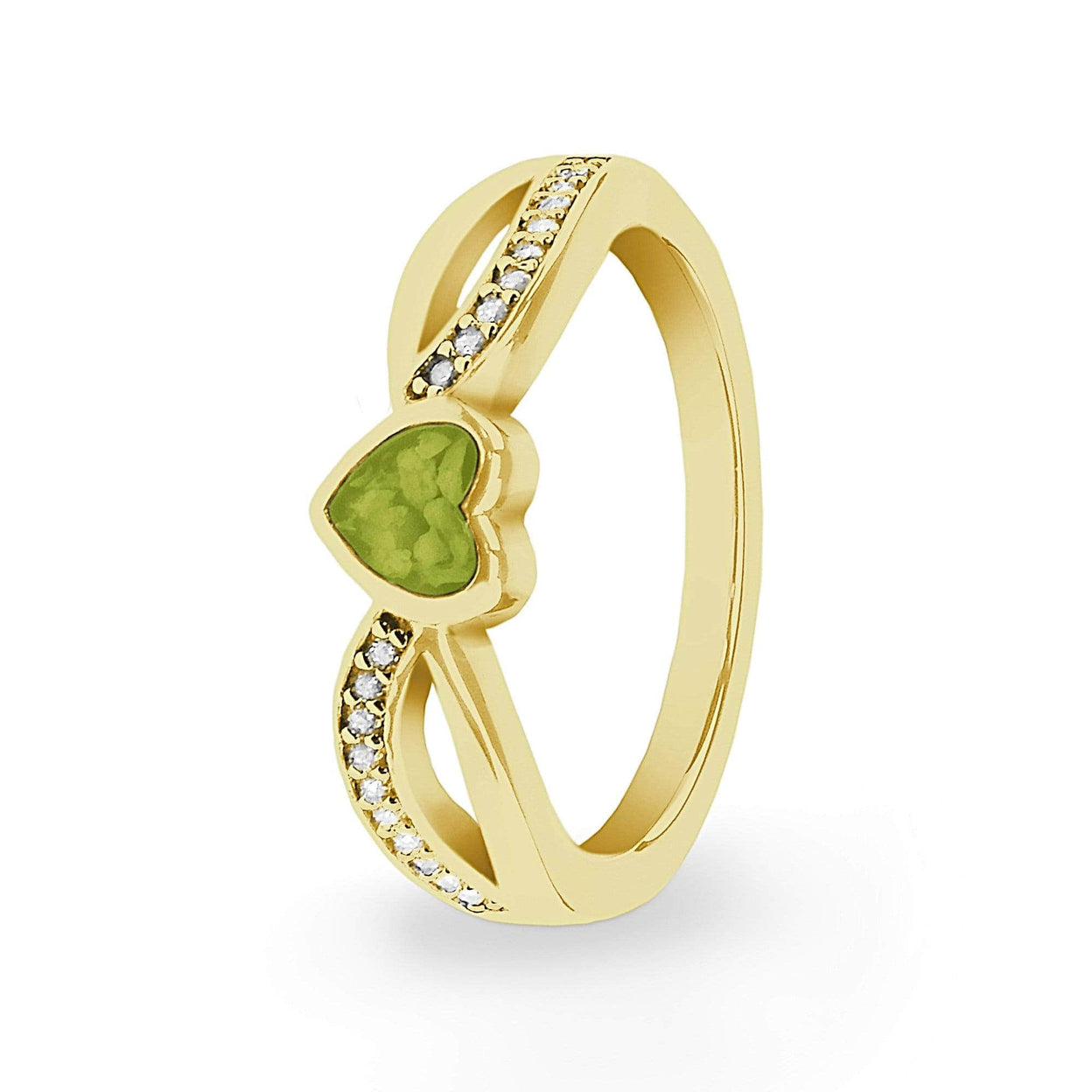 Load image into Gallery viewer, EverWith Ladies Truelove Memorial Ashes Ring with Fine Crystals