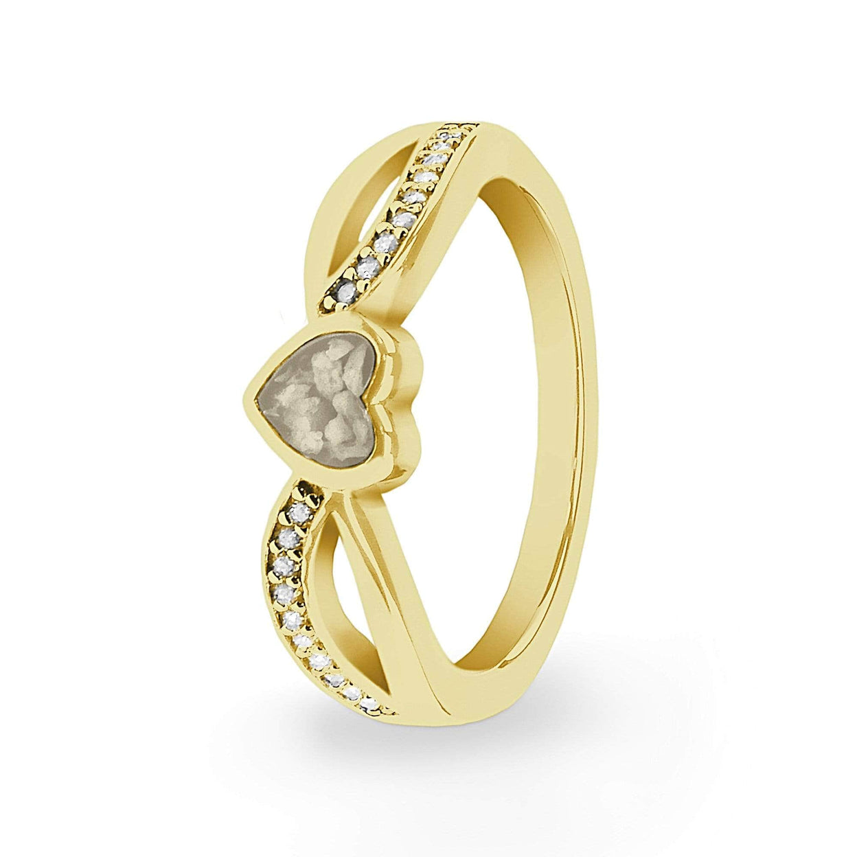 Load image into Gallery viewer, EverWith Ladies Truelove Memorial Ashes Ring with Fine Crystals