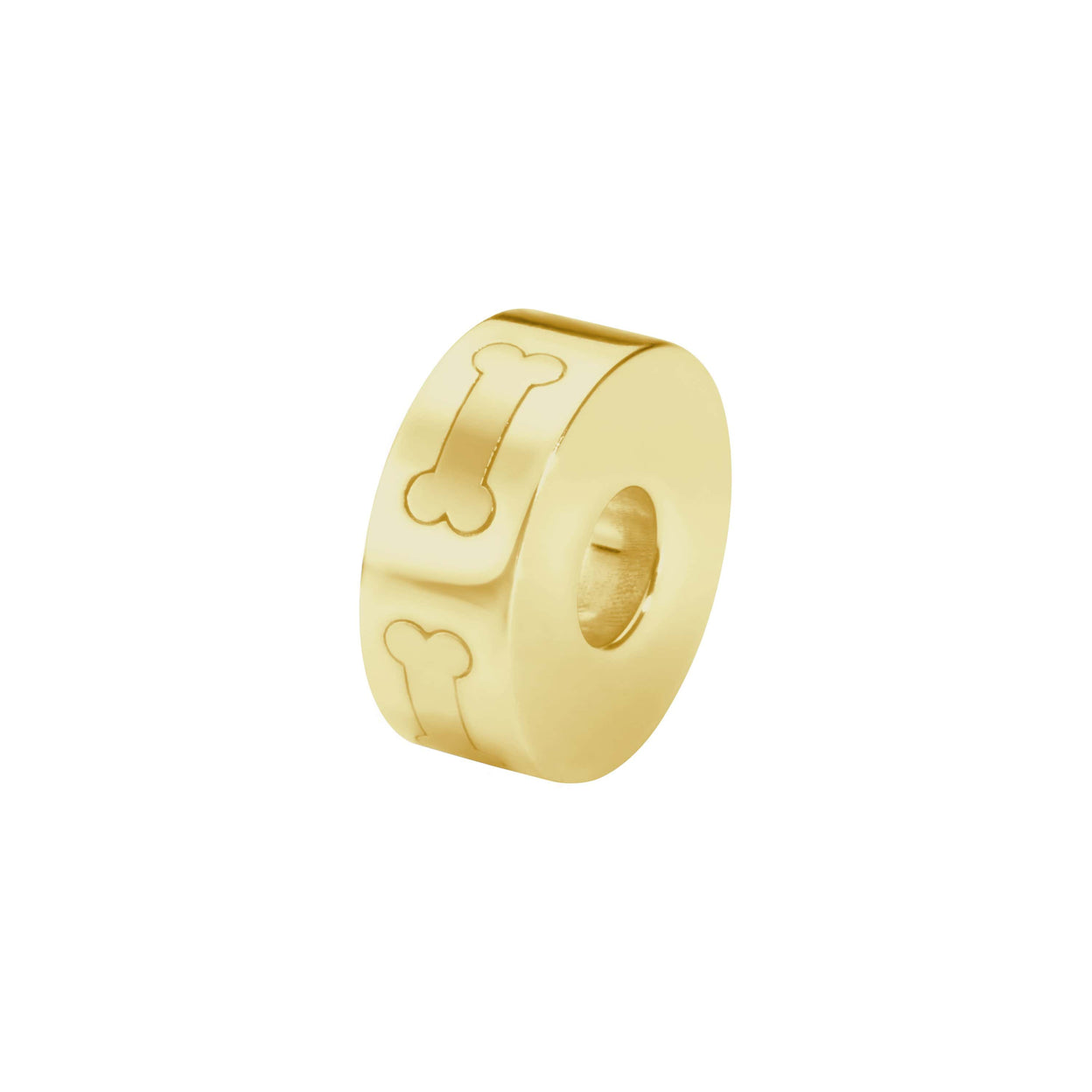 Load image into Gallery viewer, EverWith  Self-fill Round Dog Bone Memorial Ashes Charm Bead