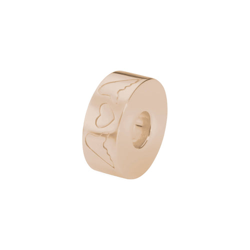 EverWith  Self-fill Round Winged Hearts Memorial Ashes Charm Bead