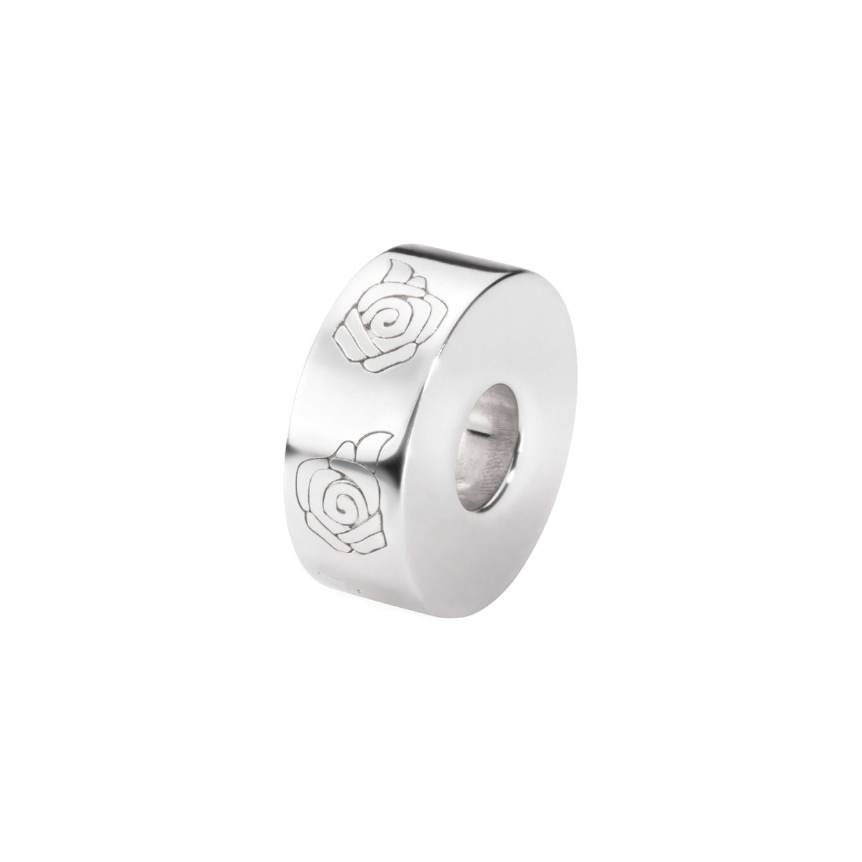 Load image into Gallery viewer, EverWith  Self-fill Round Rose Memorial Ashes Charm Bead