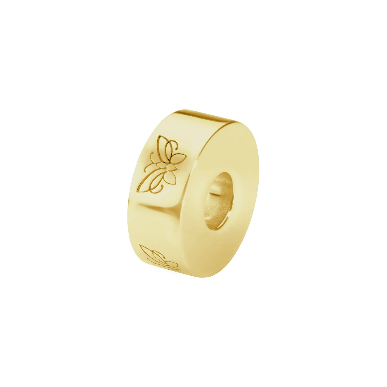 Load image into Gallery viewer, EverWith  Self-fill Round Butterfly Memorial Ashes Charm Bead