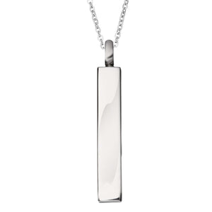 EverWith Self-fill Bar Memorial Ashes Pendant with Crystal