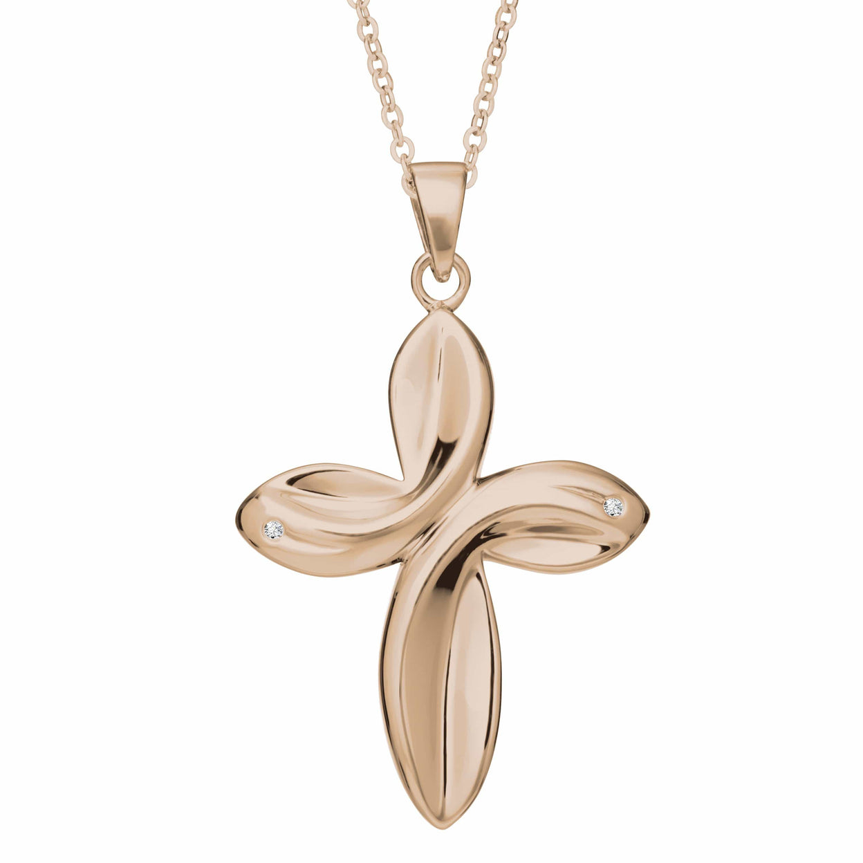 Load image into Gallery viewer, EverWith Self-fill Infinity Cross Memorial Ashes Pendant with Crystals