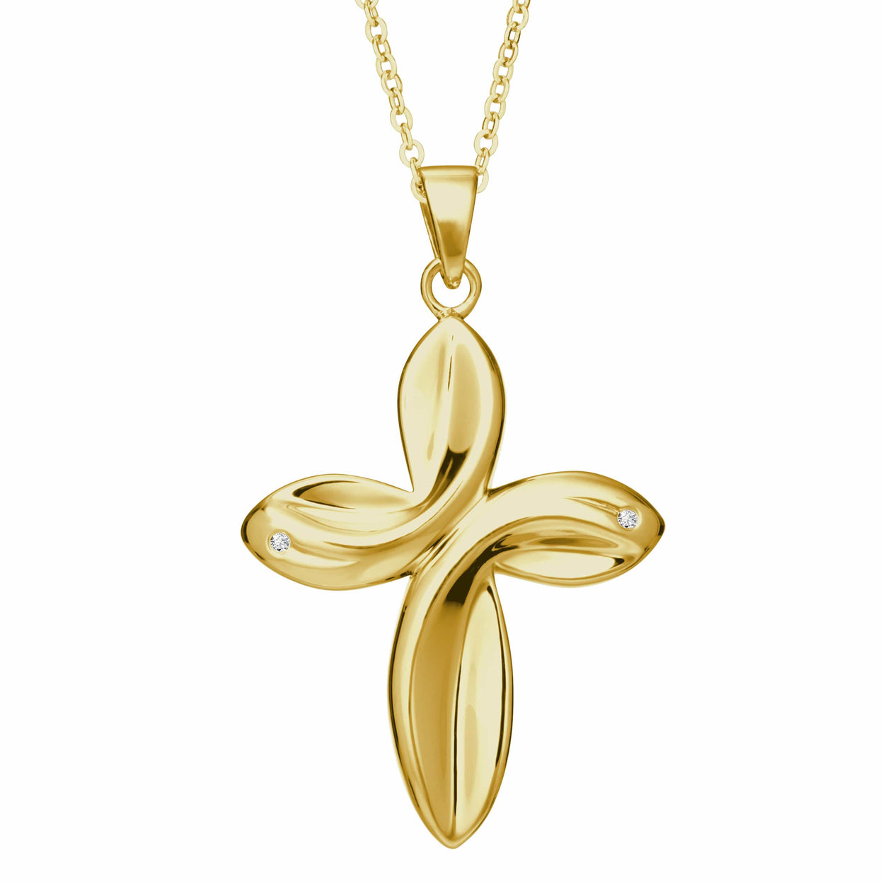 Load image into Gallery viewer, EverWith Self-fill Infinity Cross Memorial Ashes Pendant with Crystals