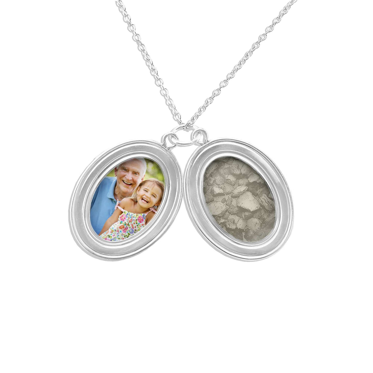 Load image into Gallery viewer, EverWith Shining Star Oval Shaped Sterling Silver Memorial Ashes Locket