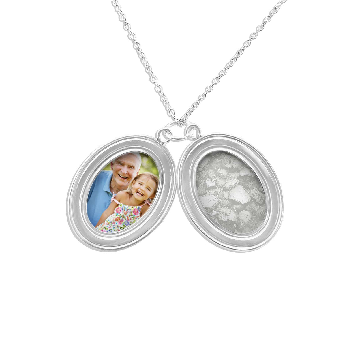 Load image into Gallery viewer, EverWith Shining Star Oval Shaped Sterling Silver Memorial Ashes Locket