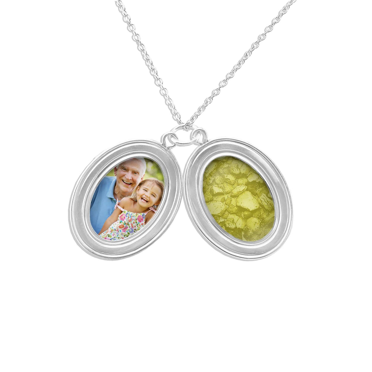 Load image into Gallery viewer, EverWith Shining Star Oval Shaped Sterling Silver Memorial Ashes Locket