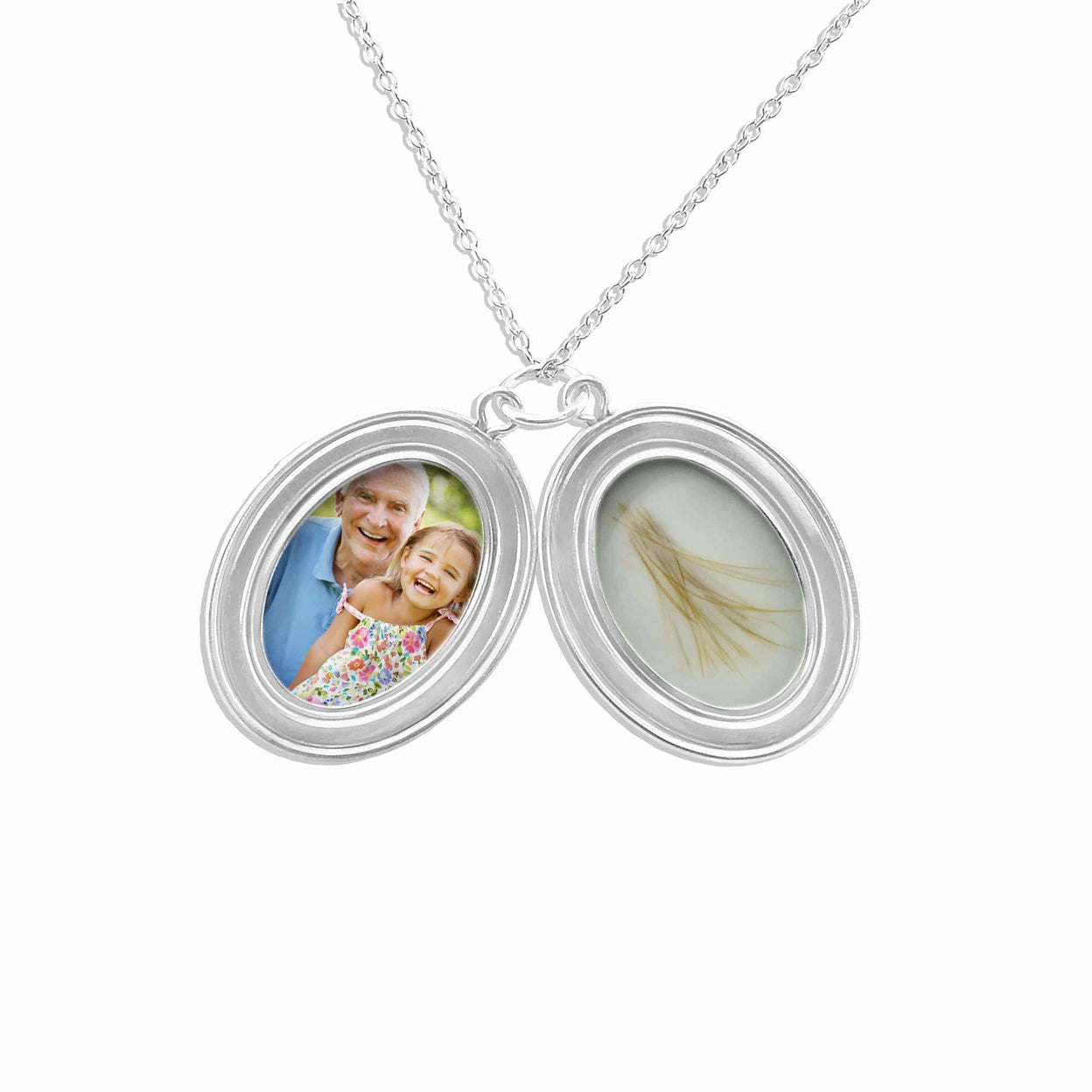 Load image into Gallery viewer, EverWith Shining Star Oval Shaped Sterling Silver Memorial Ashes Locket