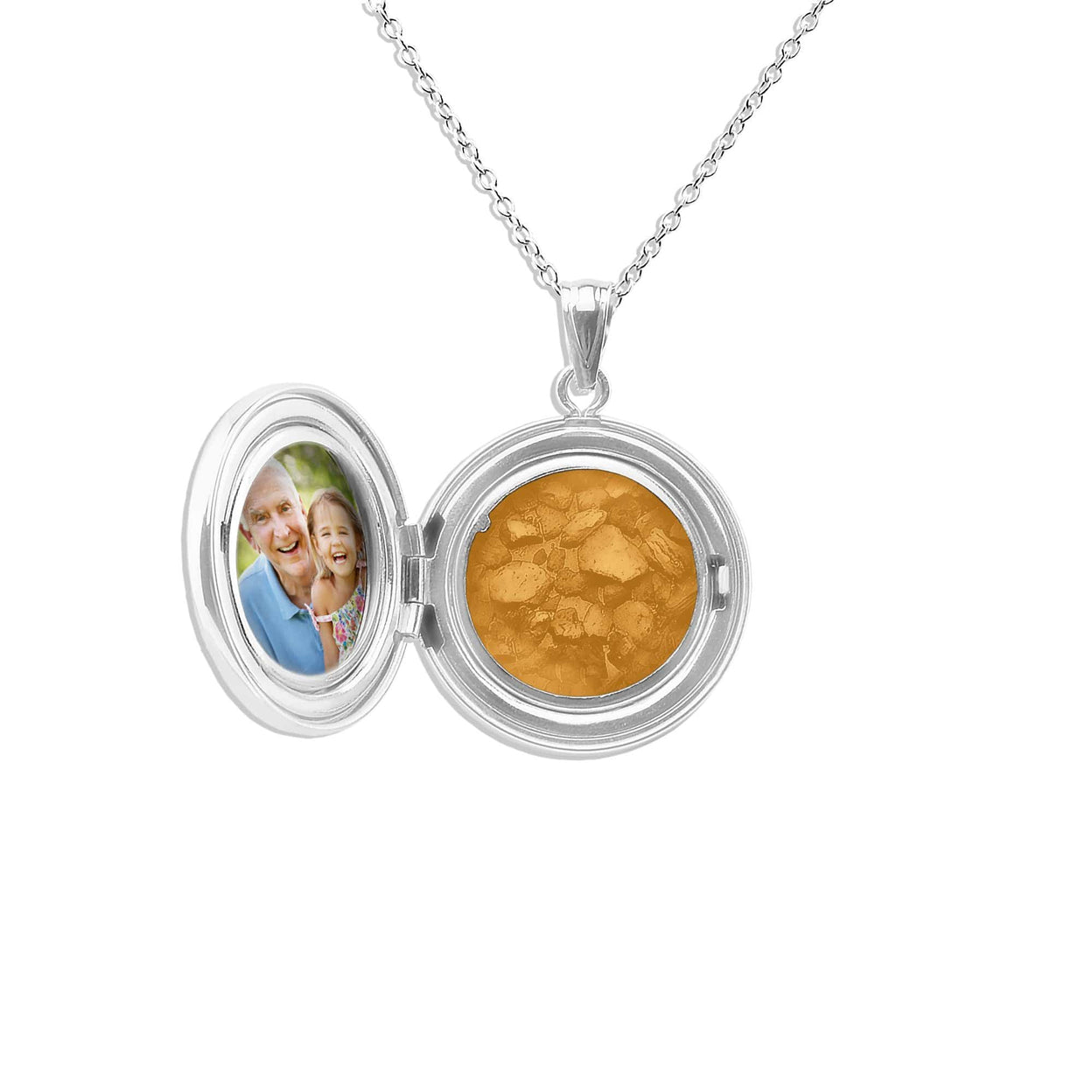 Load image into Gallery viewer, EverWith Circular Shaped Sterling Silver Memorial Ashes Locket